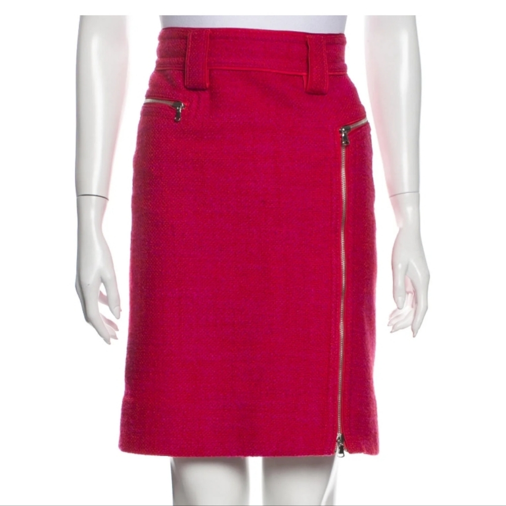 MARC BY MARC JACOBS Wool/tweed Knee-Length Skirt Size 2/XS (sk1) pink